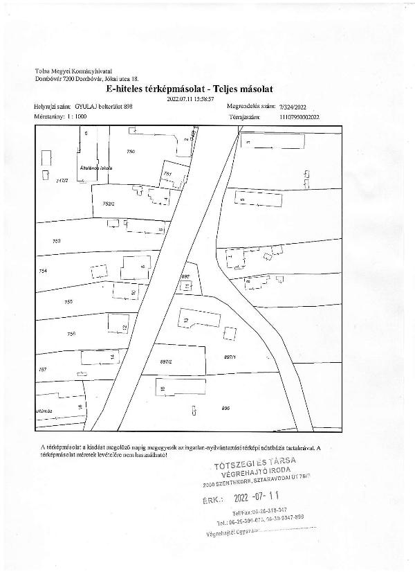 Gyulaj, Dózsa György utca 11: lakóház · 980 000 Ft – árverés