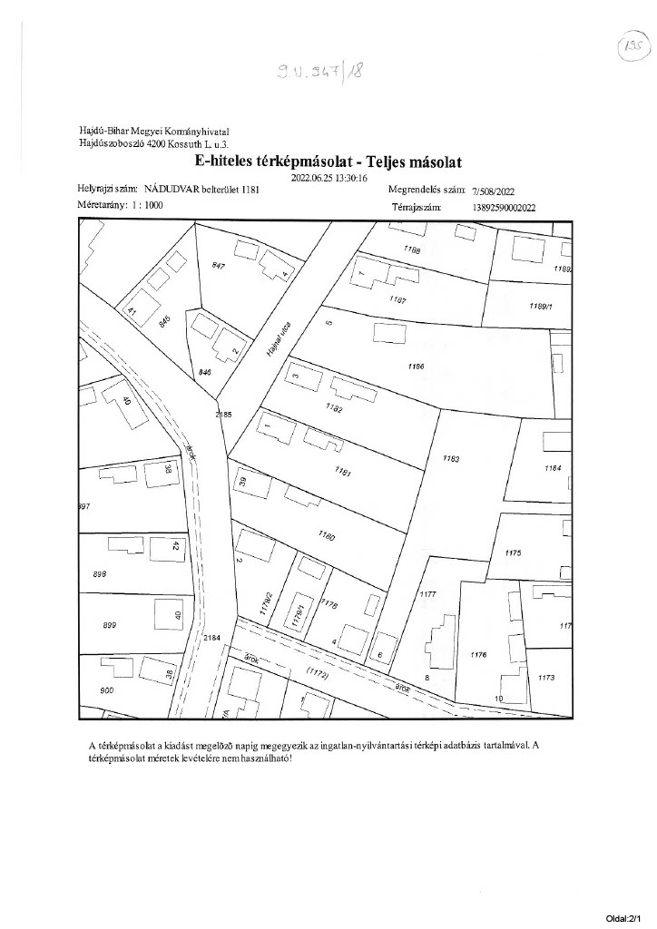 Nádudvar, Hajnal utca 1: lakóház · 300 000 Ft – árverés